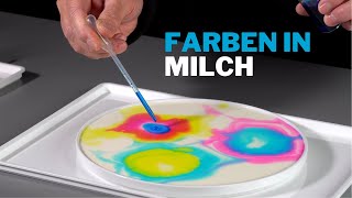 Farbenspiele in Milch  MitmachExperiment [upl. by Sadinoel869]