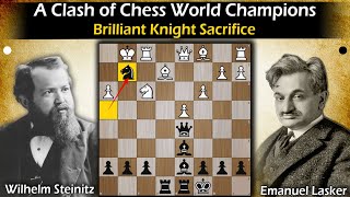 A Clash of World Champions  Steinitz vs Lasker 1899 [upl. by Amat]