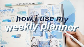 how i use my weekly planner [upl. by Eldon516]