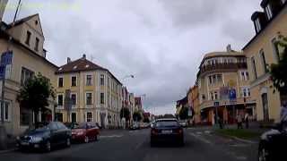 CZ Františkovy Lázně Franzensbad Karlovarský kraj Ortsdurchfahrt Hauptstraße Mai 2013 [upl. by Mohn]