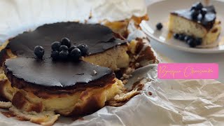 The Perfect Burnt Cheesecake ll Basque Cheesecake ll The Best Basque Recipe [upl. by Aryk]