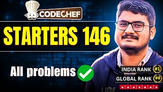 CodeChef Starters 146 Solution Discussion  All Problems [upl. by Eedrahs166]