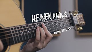 Heaven Knows Orange and Lemons Fingerstyle Guitar Cover  Free Tab [upl. by Adnarom191]