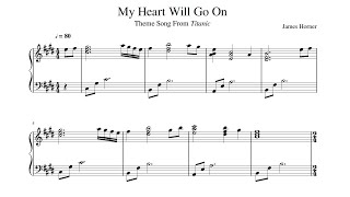 My Heart Will Go On Titanic Theme  Piano Tutorial [upl. by Eirrehs434]