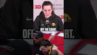 Caitlin Clark discusses her scary postgame collision with an Ohio State fan shorts [upl. by Galven]