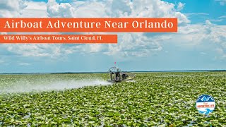 Airboat Adventure Near Orlando with Wild Willy’s Airboat Tour Florida [upl. by Epuladaug]