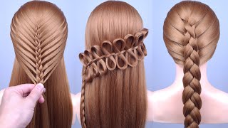 Braided Hairstyles  Best Hairstyles for Girls  New Ponytail Hairstyles Tutorials [upl. by Enilesoj]