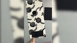 ✂️DIY  aus 1 Stück Stoff 🥳 großes Portemonnaie nähen [upl. by Sinne329]