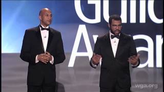 Key amp Peele demonstrate their videogame playing skills at the 2013 Writers Guild Awards [upl. by Branen622]