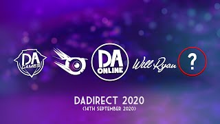 DADirect 14th September 2020  NEW ANNOUNCEMENTS [upl. by Naashom252]