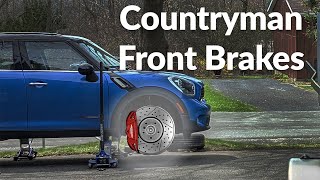 New Front Brakes on a MINI Countryman R60 [upl. by Atiuqehc]