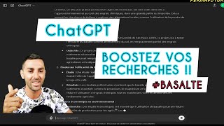 BASALTE amp ChatGPT  BOOSTEZ VOS RECHERCHES  ⚡⚡ [upl. by Darice]