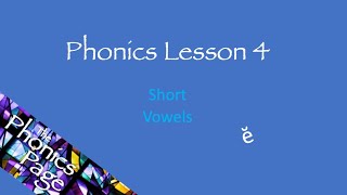 Phonics Lesson 4 [upl. by Nnylireg]