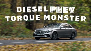 2020 MercedesBenz C300de review EN  Diesel PHEV Torque Monster [upl. by Lauralee]