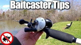 Learning How To Use A New Baitcaster  Beginner Baitcaster Tips [upl. by Neelia]