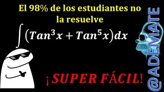 Integral trigonométricacambio de variable integral de tan3xtan5xdx ejemplo 115 shorts [upl. by Guenevere563]