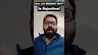 New JLO Vacancy Out  In Rajasthan Government [upl. by Enyaj]