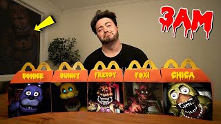 DO NOT ORDER ALL FIVE NIGHTS AT FREDDYS HAPPY MEALS AT 3 AM SCARY [upl. by Mikal294]