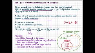 havo A 72 B Betrouwbaarheidsintervallen voor het steekproefgemiddelde 22 [upl. by Celka49]