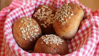 Gesunde Vollkorn Dinkelbrötchen  schlankr Rezept [upl. by Ohploda663]