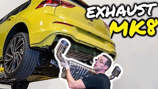 Can the MK8 GTI Sound Good  Clubsport Muffler Install [upl. by Cigam]