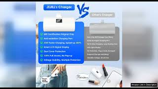 JEJILL Portable Charger for iPhone 6000mAh Small Power Bank Fast Charging 20W Review [upl. by Westney]