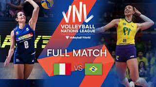 🇮🇹 ITA vs 🇧🇷 BRA  Full Match  Women’s VNL 2022 [upl. by Letta]