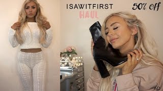 ISAWITFIRST TRY ON HAUL 50 OFF amp GIVEAWAY 👗👠👚 [upl. by Hurty]