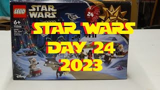 LEGO STAR WARS 2023 ADVENT CALENDAR DAY 24 [upl. by Ydnys]