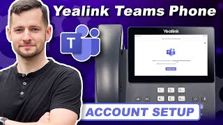 How to add Microsoft 365 Account to a Teams Desk Phone  Yealink Microsoft Teams Phone [upl. by Otanod]