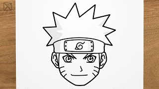 How to draw NARUTO UZUMAKI step by step EASY [upl. by Brien942]