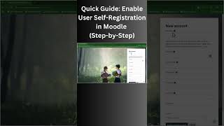 Moodle Tip Enable User SelfRegistration in Seconds [upl. by Harry641]