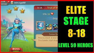 Lords mobile Elite Stage 818 f2p using level 59 heroes [upl. by Yeknarf716]