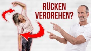 Rücken verdrehen Dieser Trick entspannt deine Muskeln 😍 [upl. by Ynahpit]