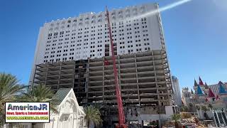 Tropicana Hotel amp Casino is being demolished on Las Vegas Strip  June 2024 [upl. by Leumhs452]