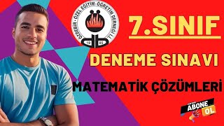 ÖZDEBİR YAYINLARI 7 SINIF DENEME SINAVI MATEMATİK ÇÖZÜMLERİ TEK PART [upl. by Atalanti]