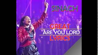 Sinach Great Are You Lord Lyrics [upl. by Clywd151]