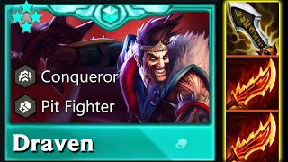 4 Star Draven  8 Pit Fighter ⭐⭐⭐  TFT SET 13 Arcane [upl. by Ikkela10]