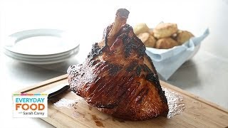 ApricotBourbon Glazed Ham  Everyday Food with Sarah Carey [upl. by Carberry]