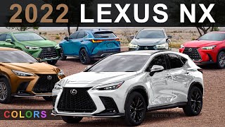 2022 Lexus NX  INTERIOR and EXTERIOR Colors [upl. by Kwang877]