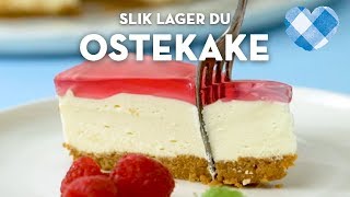 Ostekake med géle  kjeks og smørbunn syrlig fyll og søt gele  TINE Kjøkken [upl. by Ripp]