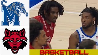 ARKANSAS ST vs 16 MEMPHIS Basketball Game Full Highlights 2024 [upl. by Rosette]