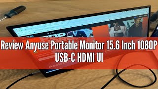 Review Anyuse Portable Monitor 156 Inch 1080P USBC HDMI UltraSlim Travel Monitor with Kickstand [upl. by Erehpotsirhc597]