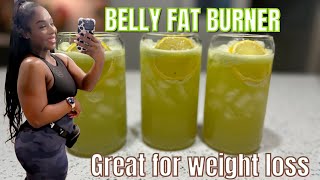 I AM LOSING SO MUCH BELLY FAT Green Detox Juice recipe [upl. by Linette]