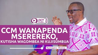 Zitto Atuma Ujumbe Mzito kwa CCM quotHAKUNA KUPITA BILA KUPINGWA MTAPIGIWA KURA YA HAPANAquot [upl. by Euk]