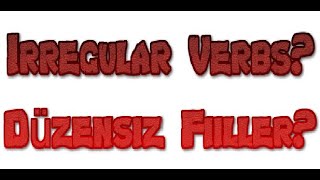 ingilizce düzensiz fiiller aslında düzenli irregular verbs in english are regular [upl. by Purse547]