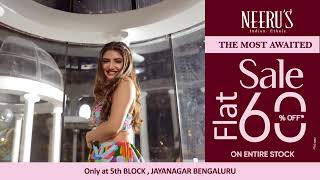 Flat 60 Sale is LIVE  Only at 5th BLOCK  JAYANAGAR  BENGALURU  Neerus India [upl. by Ivan]