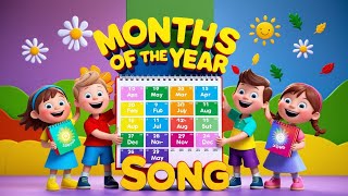 Months Of The Year Song  Song For Kids amp Preschool  Edle Doodles [upl. by Mlehliw]