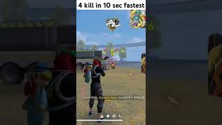 😱😨4 kill in 10 sec mak10 freefire gaming shorts viral youtubeshorts freefirehighlights foryou [upl. by Lisab]