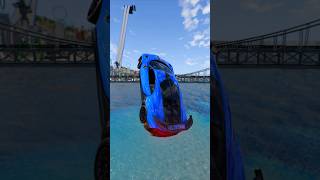 Jump Over Highest Bridge 🌉 😲beamngdrive cargames carcrashes [upl. by Kaspar495]